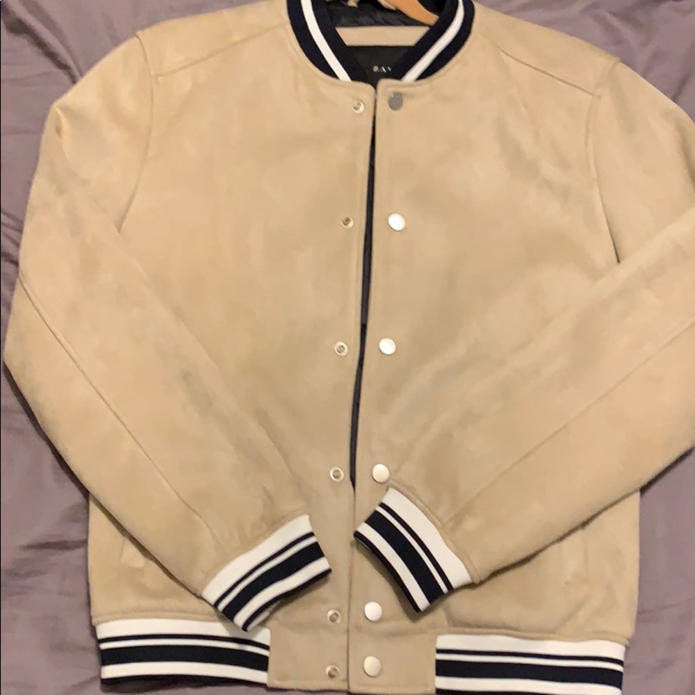 Zara fo-suede bomber jacket